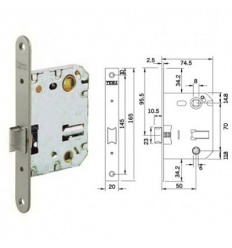 TESA R100B566 CERRADURA SEGURIDAD 1 PUNTO ESMALTADA - Ferreteria Irigaray